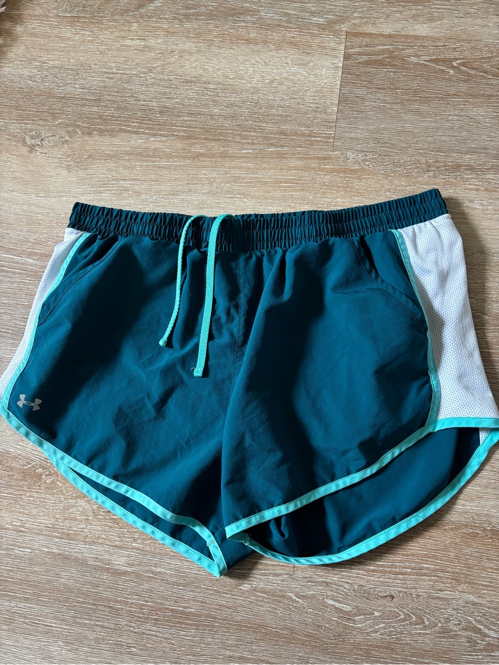 LG Teal Athletic Women’s Shorts with Mint Trim